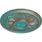 Ekena Millwork Edinburgh Ceiling Medallion (Fits Canopies up to 5 1/4"), 18"OD x 1 3/4"P, Copper Green Patina CM18EDCGS - alternate 4